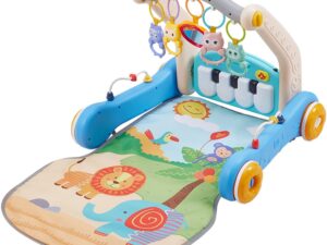 3en1 Tapis de Jeu et Trotteur avec clavier musical